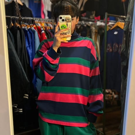 OLD GAP ボーダーハイネックロンT