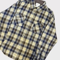 80's Searsアクリルチェックシャツ XL