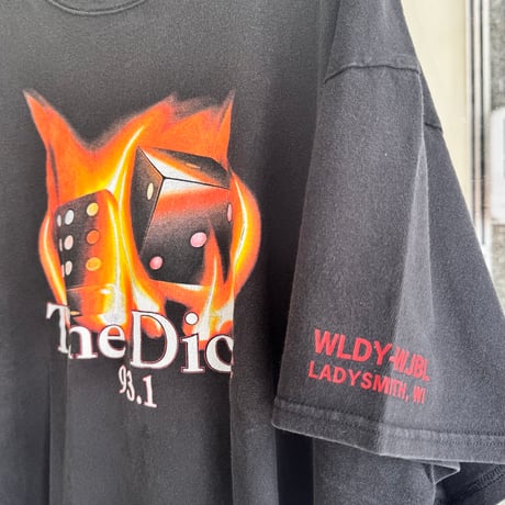 00’s “The Dice 93.1” プリントTシャツ XXL