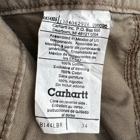 Carhartt キャンバスワークショーツW34