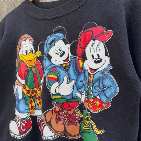 90s USA製 Disney ヒップホップスウェット