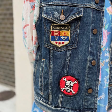 Wrangler ワッペン付きデニムベスト