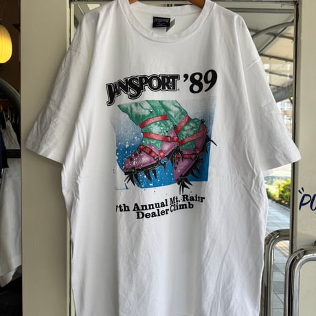 80's USA製 JANSPORT プリントTシャツ XL