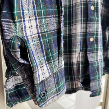 80's USA製 Woolrich チェックネルシャツ L