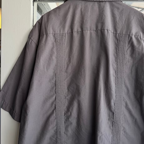 半袖キューバシャツ グレー L