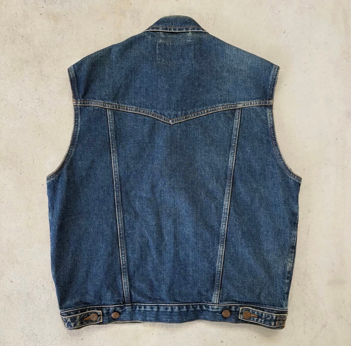 Wrangler ワッペン付きデニムベスト | CUSTOM FEVER