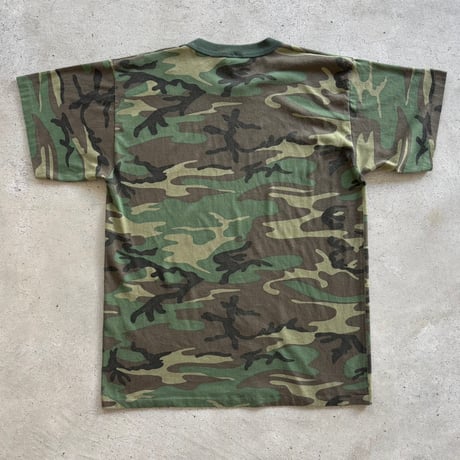 USA製　ウッドランドカモ柄　Tシャツ