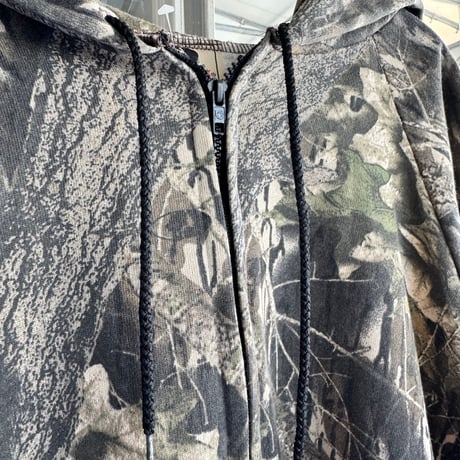 90's Mossy Oak ジップフーディ XL