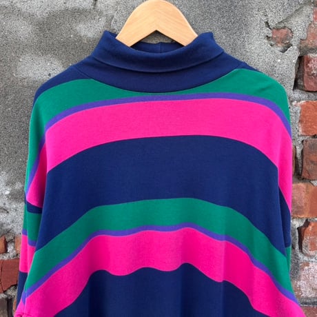 OLD GAP ボーダーハイネックロンT