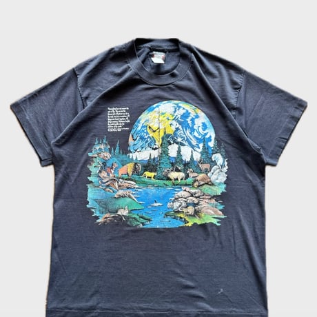 90’s SCREEN STARS BEST ネイティブアメリカンプリントTシャツXL