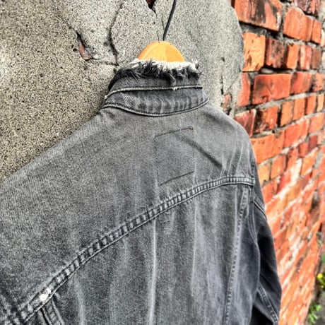 90s カナダ製 Levi's 75505 先染めブラックデニムジャケット