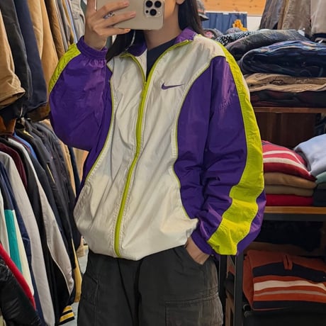 90s NIKE デザインナイロンジャケット