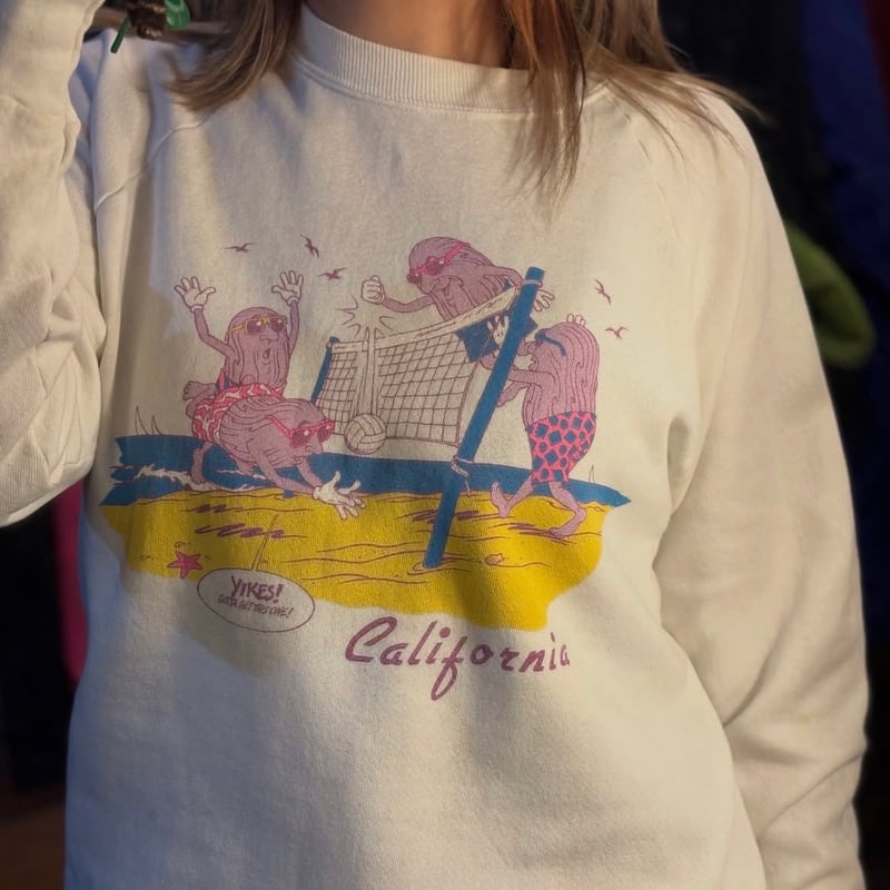 80s USA製 カリフォルニアレーズン ラグランスウェット | CUSTOM FEVER