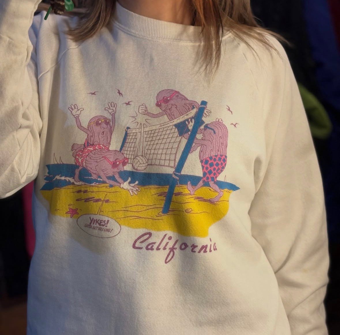 80s USA製 カリフォルニアレーズン ラグランスウェット | CUSTOM FEVER