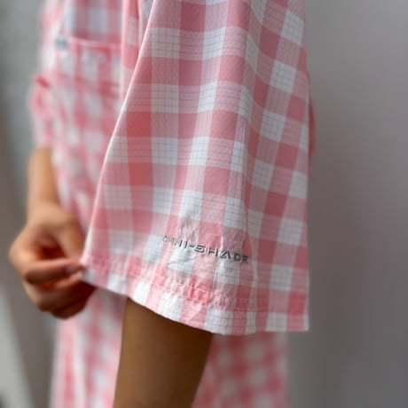 Columbia PFG ギンガムチェックフィッシングシャツ
