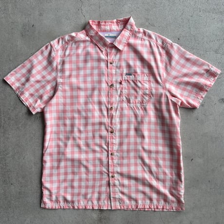 Columbia PFG ギンガムチェックフィッシングシャツ