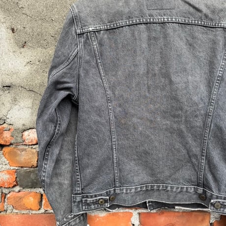 90s カナダ製 Levi's 75505 先染めブラックデニムジャケット