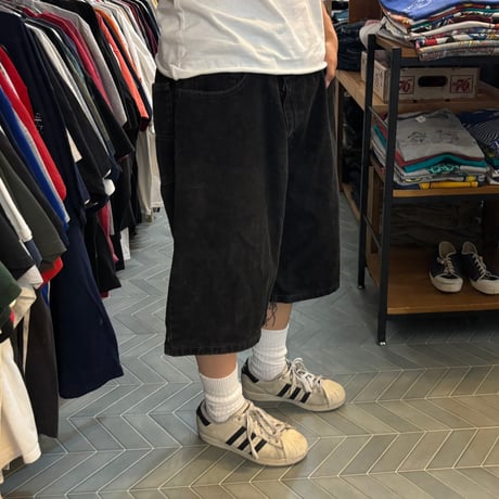 TOMMY ブラックデニムショーツ　W40