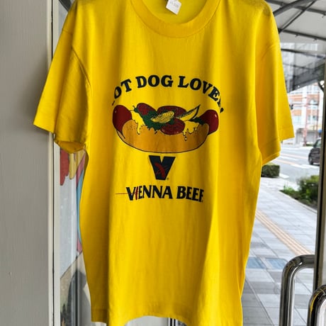 80’s SCREEN STARS “VIENNA BEEF” Tシャツ L