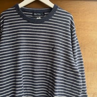 NAUTICA ボーダーコットンニット