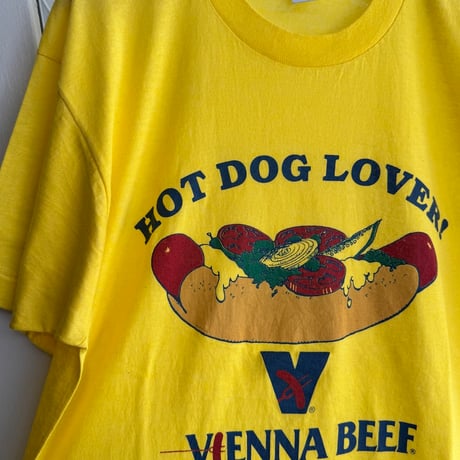 80’s SCREEN STARS “VIENNA BEEF” Tシャツ L