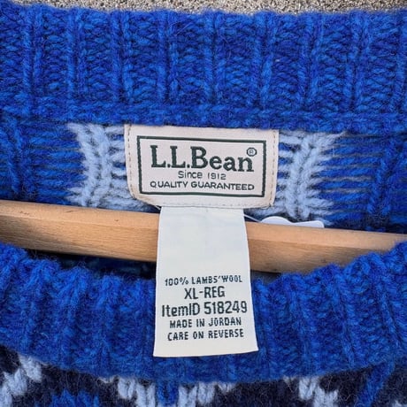 L.L.Bean ノルディック柄ウールニット