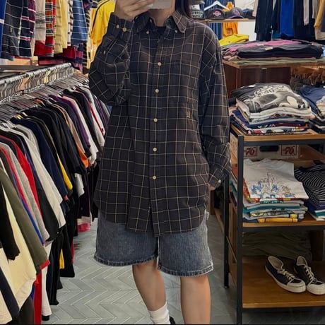 TOMMY HILFIGER ウィンドウペン柄シャツ