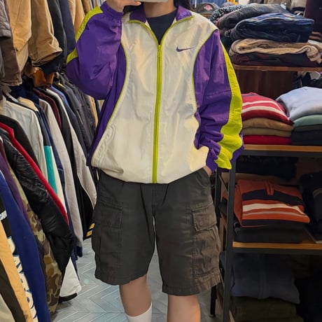 90s NIKE デザインナイロンジャケット