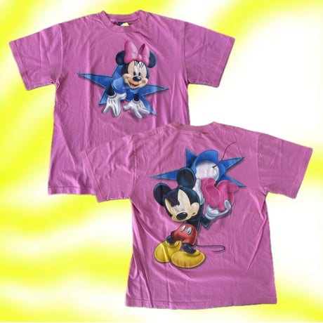 Disney ミニー＆ミッキー 両面プリントTシャツ