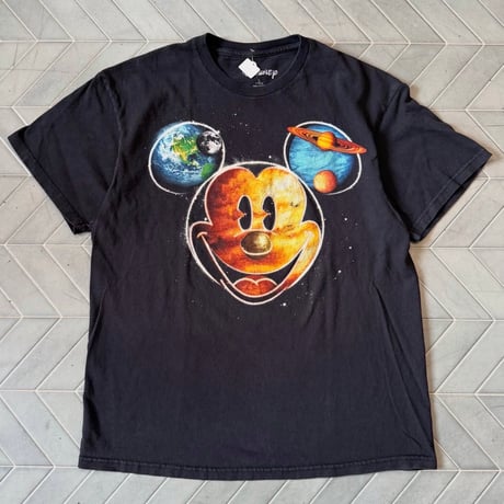 ミッキー 宇宙柄Tシャツ