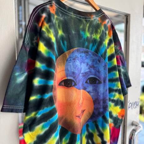 90’s “Sun & Moon” タイダイTシャツ XL