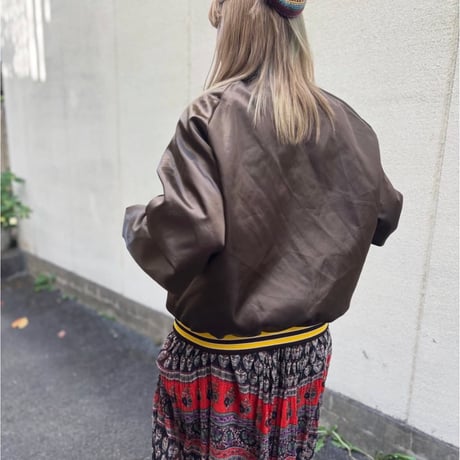 80s USA製 UPS サテンスタジャン