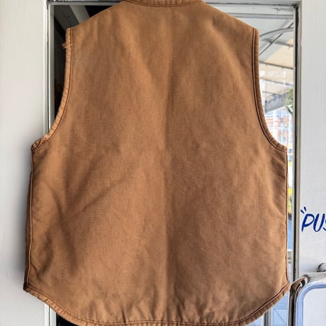 70's〜USA製Carhartt ダック地ボアワークベスト L
