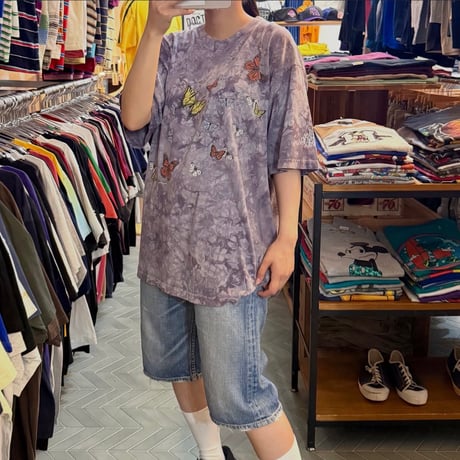 バタフライ タイダイTシャツ