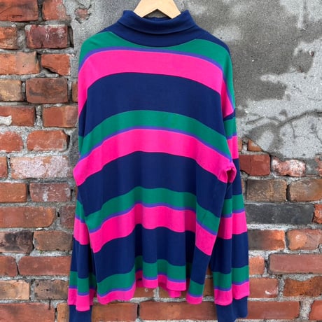 OLD GAP ボーダーハイネックロンT