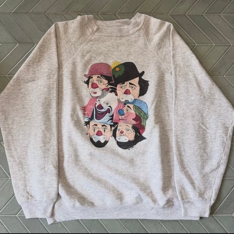 80~90s ピエロ アートスウェット