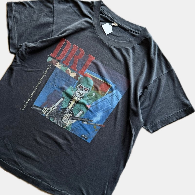 80's “D.R.I.”バンドTシャツ L | CUSTOM FEVER