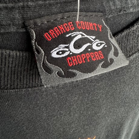 〜00's ORANGE COUNTY CHOPPERS バイカー袖プリントロンT