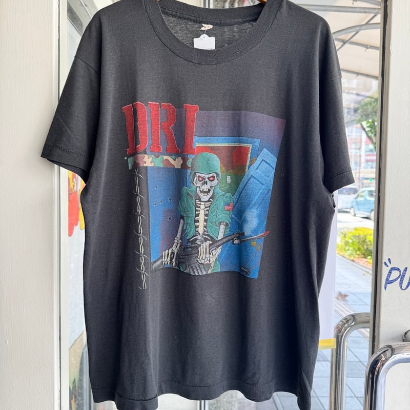 80's “D.R.I.”バンドTシャツ L | CUSTOM FEVER