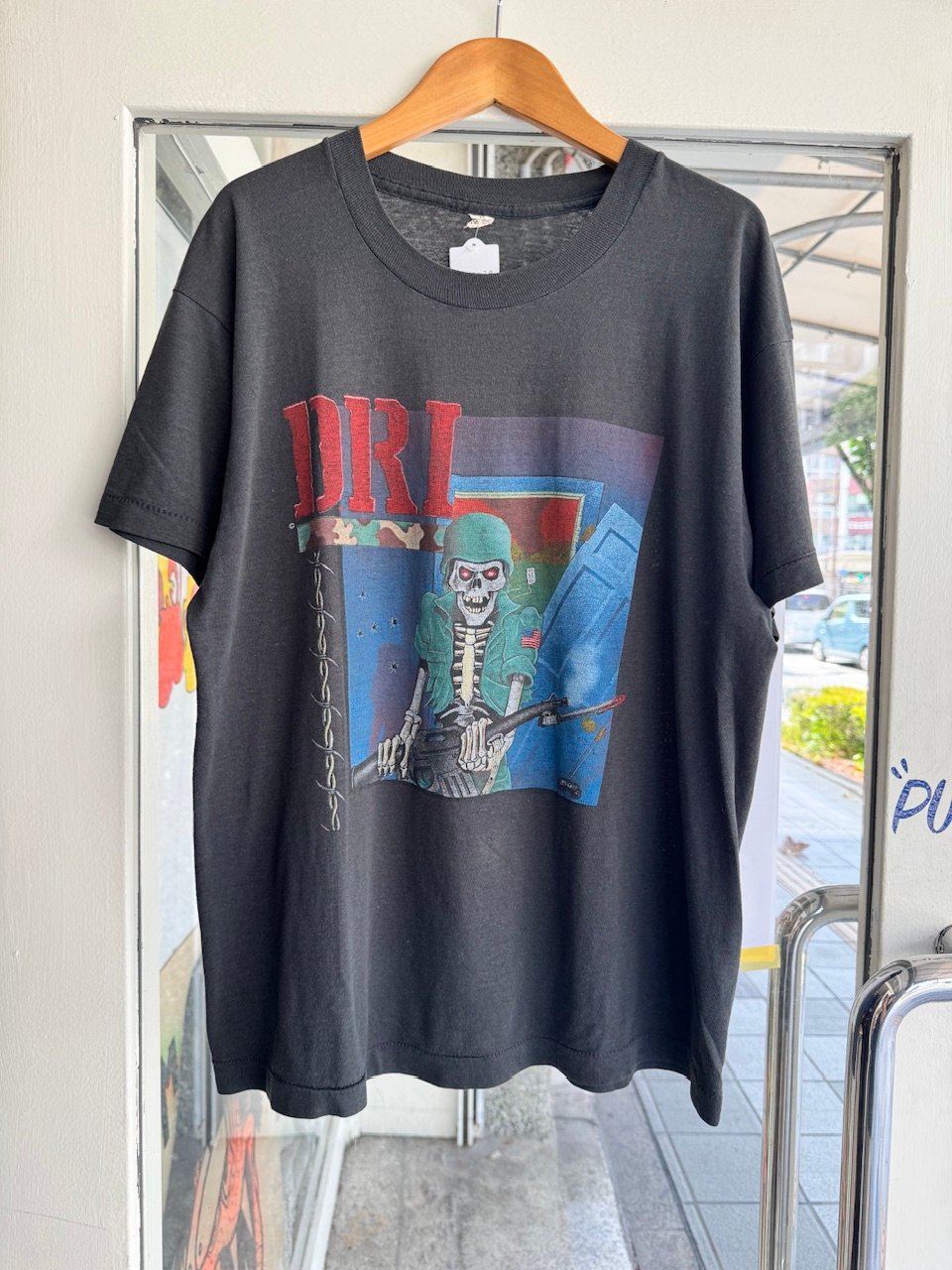 80's “D.R.I.”バンドTシャツ L | CUSTOM FEVER