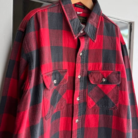 80年代 USA製 EDDIE BAUER ブロックチェックシャツ