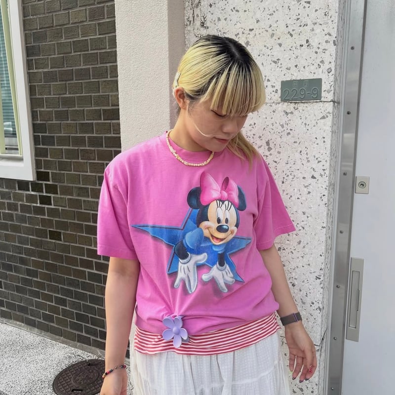 Disney ミニー＆ミッキー 両面プリントTシャツ | CUSTOM FEVER