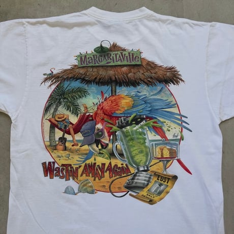 USA製 Caribbean Soul ジミーバフェット 両面プリントTシャツ