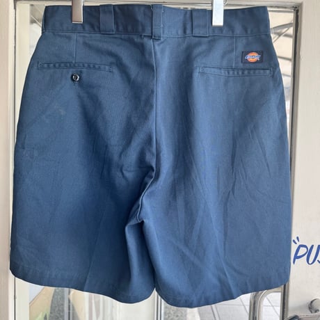 90's USA製 Dickies 42234 ワークショーツ ネイビー W36
