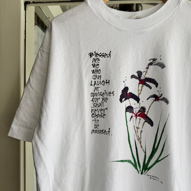 90's USA製フラワープリントTシャツ M | CUSTOM FEVER