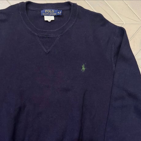 POLO 薄手コットンニット
