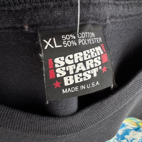 90’s SCREEN STARS BEST ネイティブアメリカンプリントTシャツXL