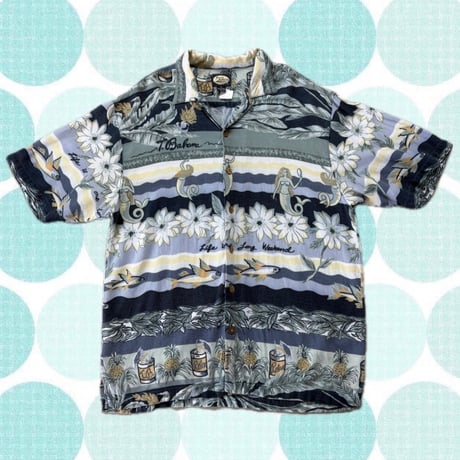 Tommy Bahama 総柄アロハシャツ