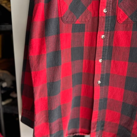 80年代 USA製 EDDIE BAUER ブロックチェックシャツ