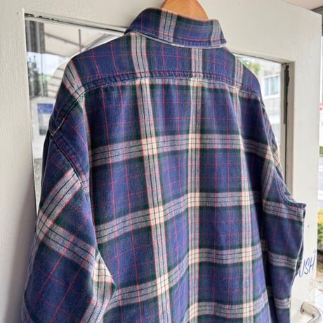 80's USA製 Woolrich チェックネルシャツ